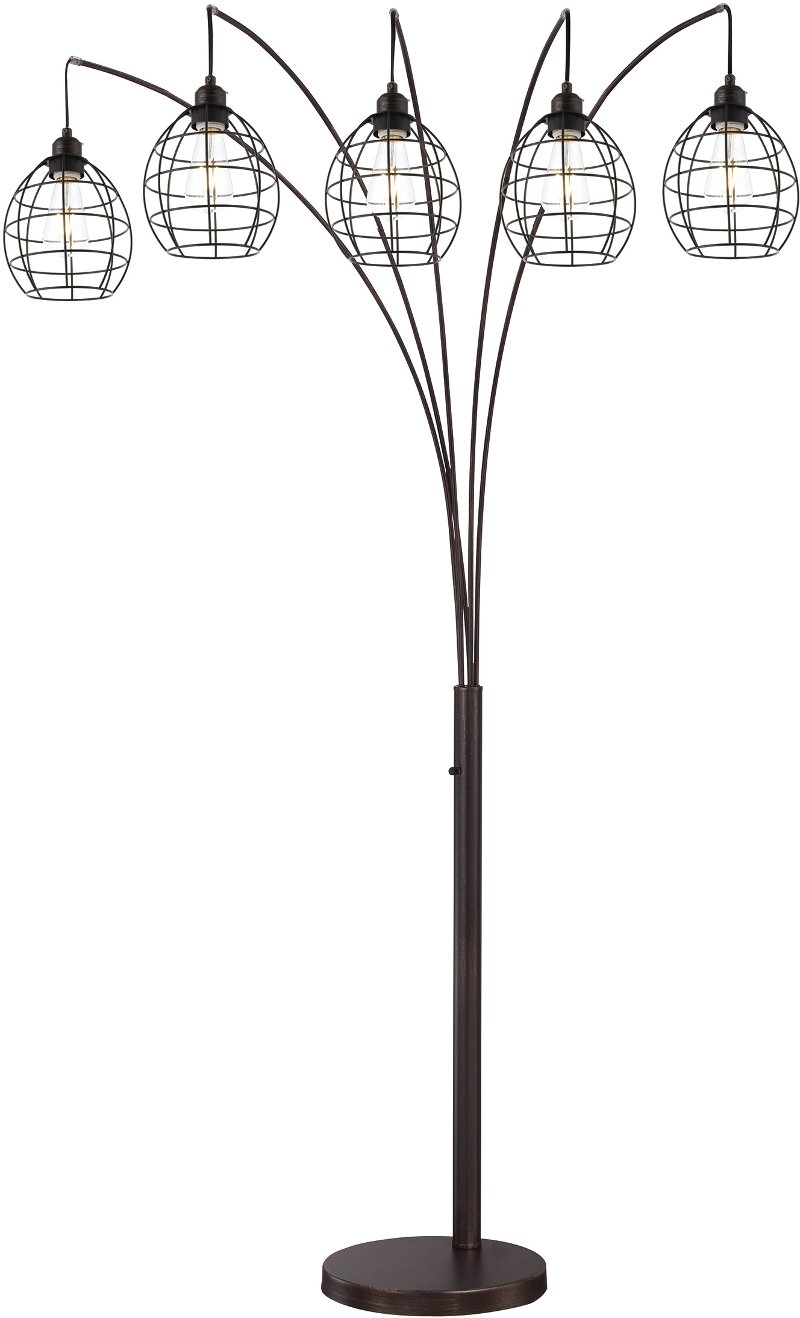 Modern 5 Lite Arch Floor Lamp Box 1 Of 2 Rc Willey Furniture