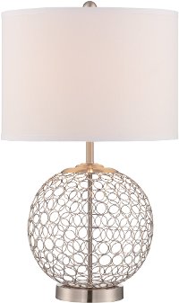 Steel Ring Open Globe Table Lamp - Mabon