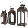 22 Inch Black Rustic Iron Lantern