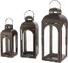 11 Inch Black Rustic Iron Lantern