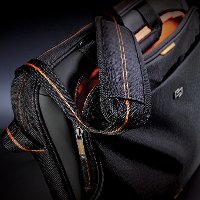 UBN101-4 15.6 Inch Orange and Black Laptop Briefcase-2