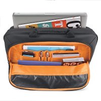 UBN101-4 15.6 Inch Orange and Black Laptop Briefcase-3