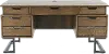 Harper Point Brown Executive Desk