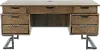 Harper Point Brown Executive Desk
