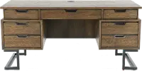 Harper Point Brown Executive Desk
