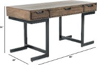 Fossil Brown Writing Desk - Harper Point-3