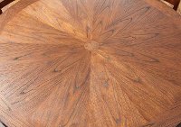 Dark Brown Round Dining Table - Aspen-2