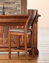 Dark Brown 30 Inch Bar Stool - Aspen