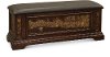 Rustic Traditional Dark Brown Storage Bench - Aspen