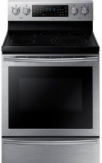 NE59J7750WS Samsung 5.9 cu. ft. Electric Flex Duo Range with Soft Close Door - Stainless Steel