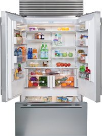 BI-42UFD/S/PH Sub-Zero 42 Inch Classic French Door Smart Refrigerator - Stainless Steel-2