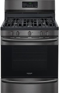 FGGF3059TD Frigidaire Gas Range with Effortless Temperature Probe with Auto Keep Warm - 5.0 cu. ft. Black Stainless Steel