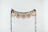 Boo Banner with Polka Dot Lettering and Chevron Pumpkins