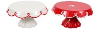 80007-A/2-IND Assorted Ruffle Trim Cake Stand