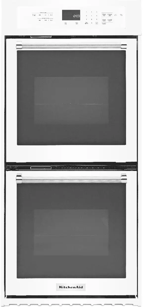 KODC304EWH KitchenAid 6.2 cu ft Double Wall Oven - 24 W White-1