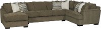 Brown 3 Piece Sectional Sofa with LAF Chaise - Tranquility