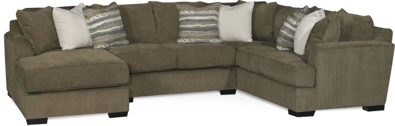 Chocolate Brown Contemporary 3 Piece Sectional Sofa Tranquility Chocolate Brown Contemporary 3 Piece Sectional Sofa Tranquility