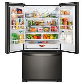 WRF535SWHV Whirlpool 36 Inch French Door Refrigerator - 25 cu. ft., Black Stainless Steel-2