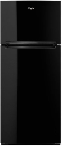 WRT518SZFB Whirlpool 28 Inch Top Freezer Refrigerator - 18 cu. ft., Black