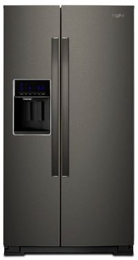 WRS588FIHV Whirlpool 36 Inch Side by Side Refrigerator - 28.5 cu. ft., Black Stainless Steel