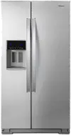 WRS571CIHZ Whirlpool 20.5 cu ft Side by Side Refrigerator - Counter Depth Stainless Steel