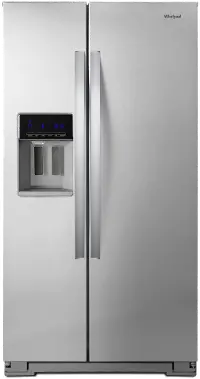 WRS571CIHZ Whirlpool 20.5 cu ft Side by Side Refrigerator - Counter Depth Stainless Steel