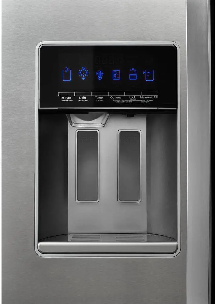 WRS571CIHZ Whirlpool 20.5 cu ft Side by Side Refrigerator - Counter Depth Stainless Steel-4
