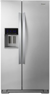 WRS571CIHZ Whirlpool Counter Depth Side by Side Refrigerator - 36 Inch, 20.5 cu. ft. Stainless Steel Fingerprint Resistant