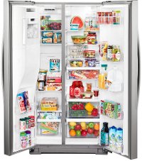 WRS571CIHZ Whirlpool Counter Depth Side by Side Refrigerator - 36 Inch, 20.5 cu. ft. Stainless Steel Fingerprint Resistant-2