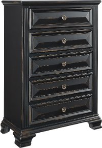 Black Traditional Chest of Drawers - Passages