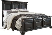 Black Traditional King Size Bed - Passages