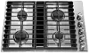 KCGD500GSS KitchenAid 30 Inch 4-Burner Gas Downdraft Cooktop - Stainless Steel