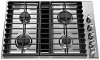 KCGD500GSS KitchenAid 30 Stainless Steel 4-Burner Gas Cooktop