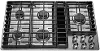 KCGD506GSS KitchenAid 36 Inch 5-Burner Downdraft Gas Cooktop - Stainless Steel