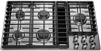 KCGD506GSS KitchenAid 36 Inch 5-Burner Gas Cooktop - Stainless Steel