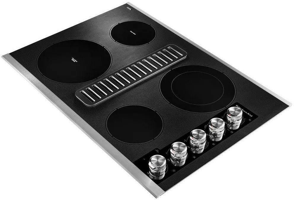 KCED600GSS KitchenAid 30 Inch Electric Downdraft Cooktop with 4 Elements - Stainless Steel-2