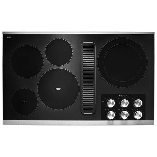 KCED606GSS KitchenAid 36 Inch Electric Cooktop - Stainless Steel-1