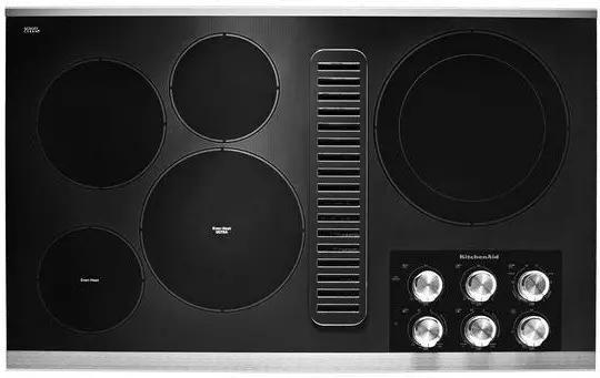 KCED606GSS KitchenAid 36 Inch Electric Cooktop - Stainless Steel-1