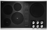 KCED606GSS KitchenAid 36 Inch Stainless Steel and Black Electric Cooktop