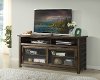64 Inch Modern Acacia Brown TV Stand