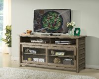 64 Inch Rustic Cream Acacia TV Stand