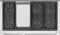 GR486G-LP Wolf 48 Inch Six Burner LP Gas Range with Griddle - Stainless Steel-2