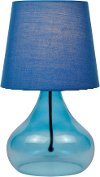 Blue Glass Jar Table Lamp - Jamie