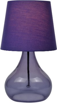 Purple Glass Jar Table Lamp - Jamie