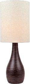 Table Lamp in Brushed Dark Bronze - Quatro
