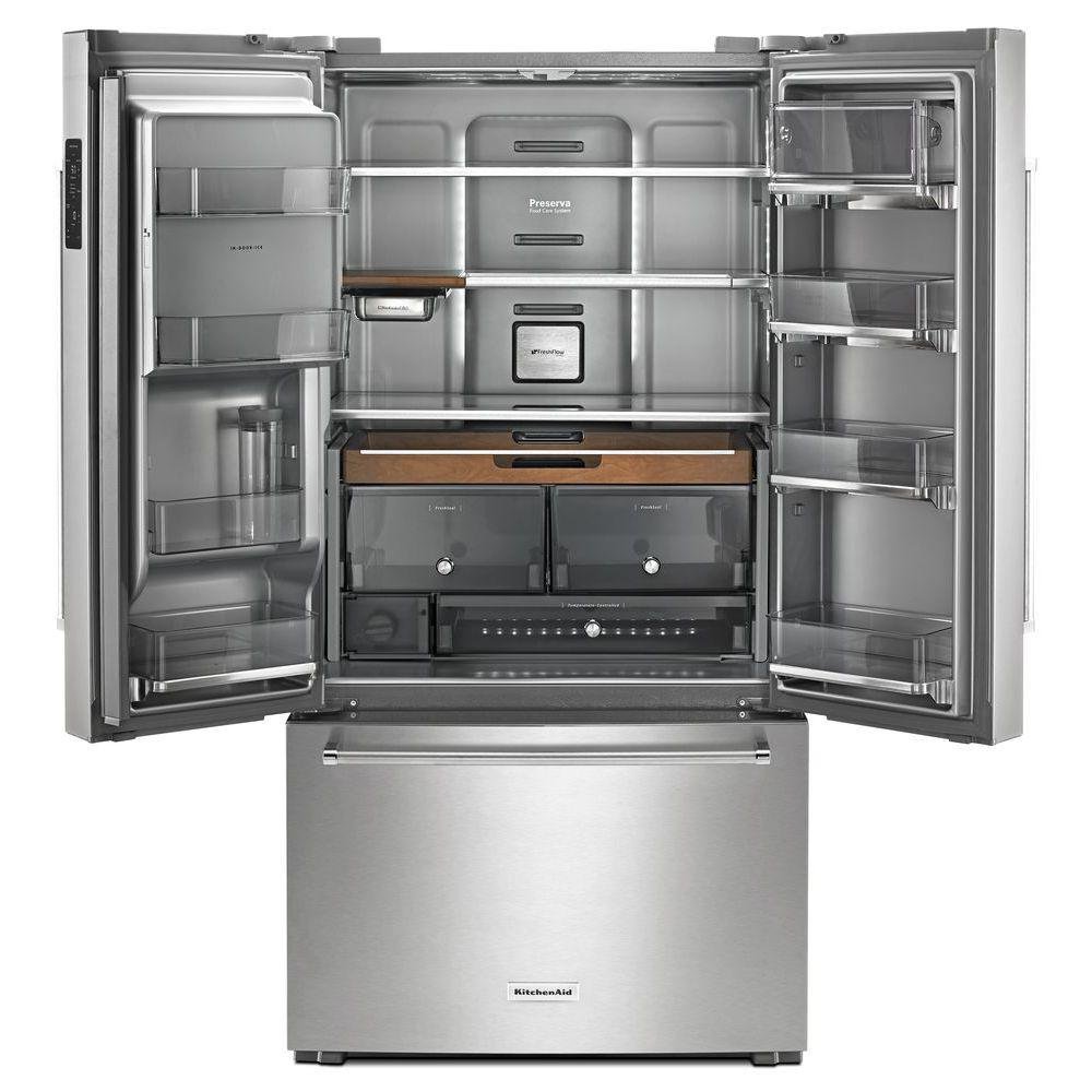 KRFC704FPS KitchenAid Counter Depth French Door Refrigerator - 23.8 cu. ft., 36 Inch Stainless Steel with PrintShield-2