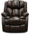 Starry Chocolate Brown Leather-Match Rocker Recliner - Renegade