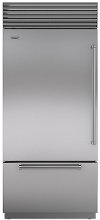 BI-36U/O-LH Sub-Zero 36 Inch Classic Bottom Freezer Refrigerator - 21.7 cu. ft., Left Hinge, Panel Ready