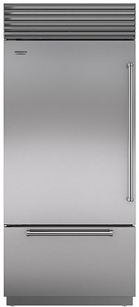BI-36U/O-LH Sub-Zero 36 Inch Classic Bottom Freezer Refrigerator - 21.7 cu. ft., Left Hinge, Panel Ready