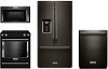 KIT KitchenAid 4 Piece Kitchen Appliance Packages with Electric Range - Black Stainless Steel